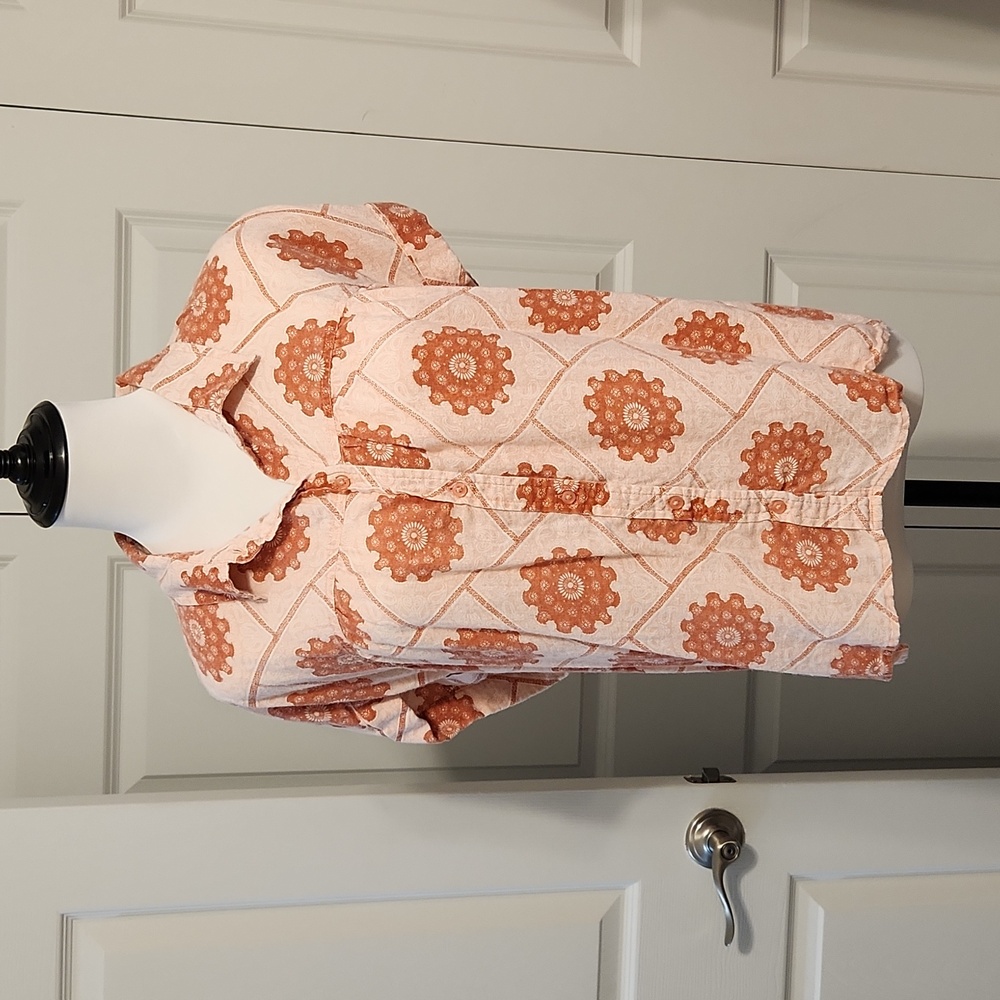 Adorable Orange Womens Blouse